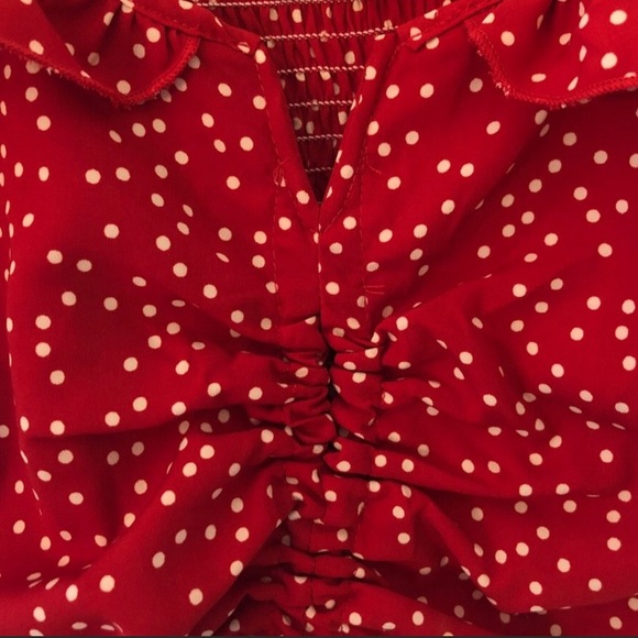 ruffle tie crop top - Picture 4 of 4